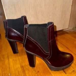 Steve Madden Dark Red Heeled Boots